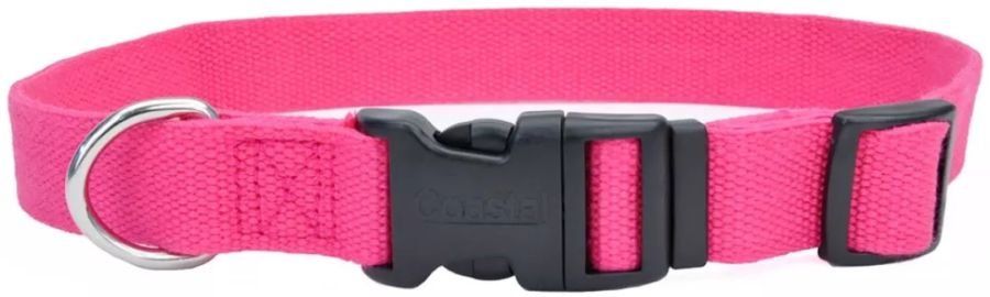 Coastal Pet New Earth Soy Adjustable Dog Collar (Color: Fuchsia)