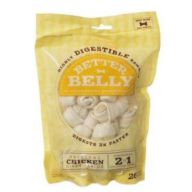 Better Belly Rawhide Chicken Liver Bones (size: Mini)